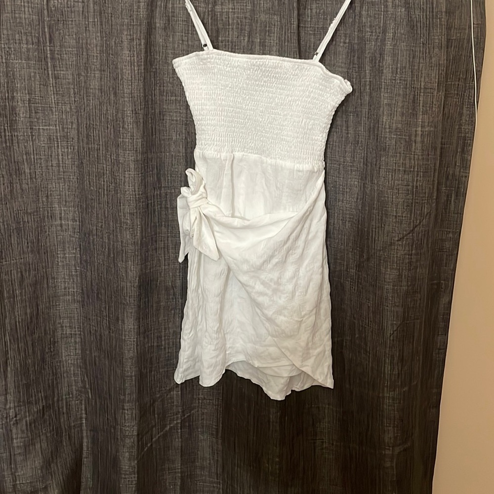 White mini dress